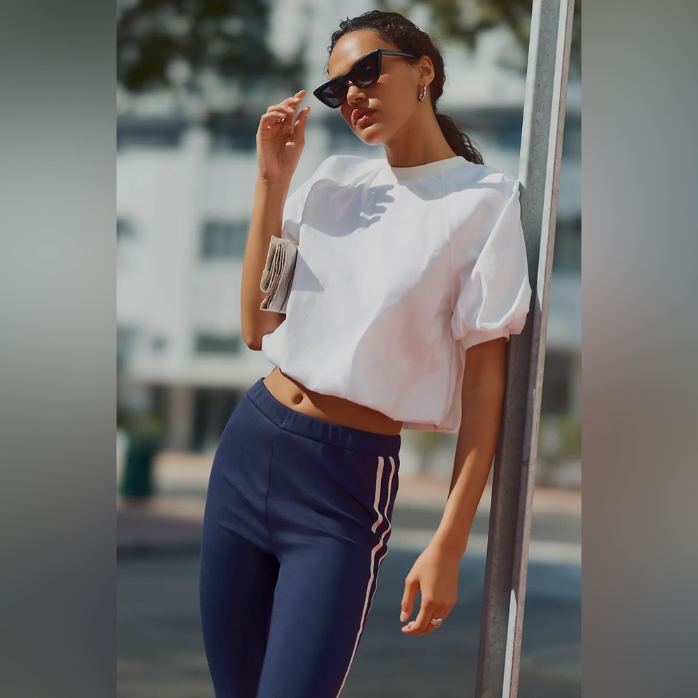 Maeve short sleeve crew neck Top